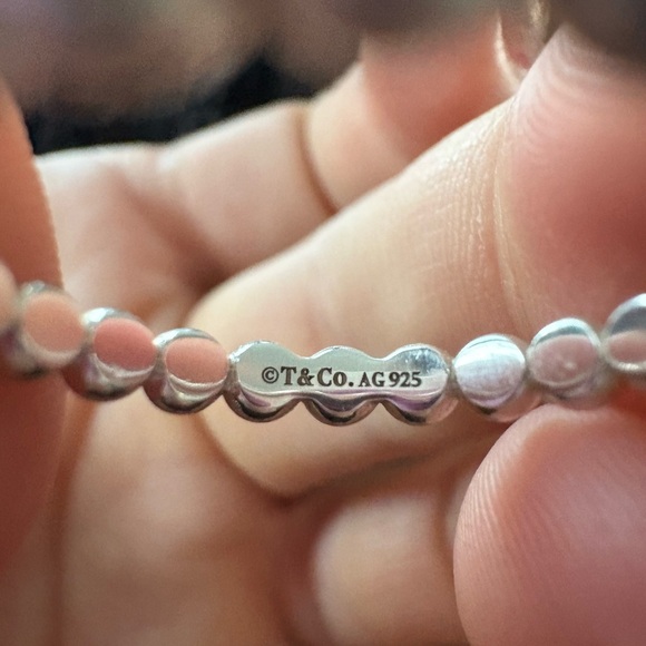 Tiffany & Co. Ziegfeld Bead 925 Band Ring Size 8 - Picture 9 of 14